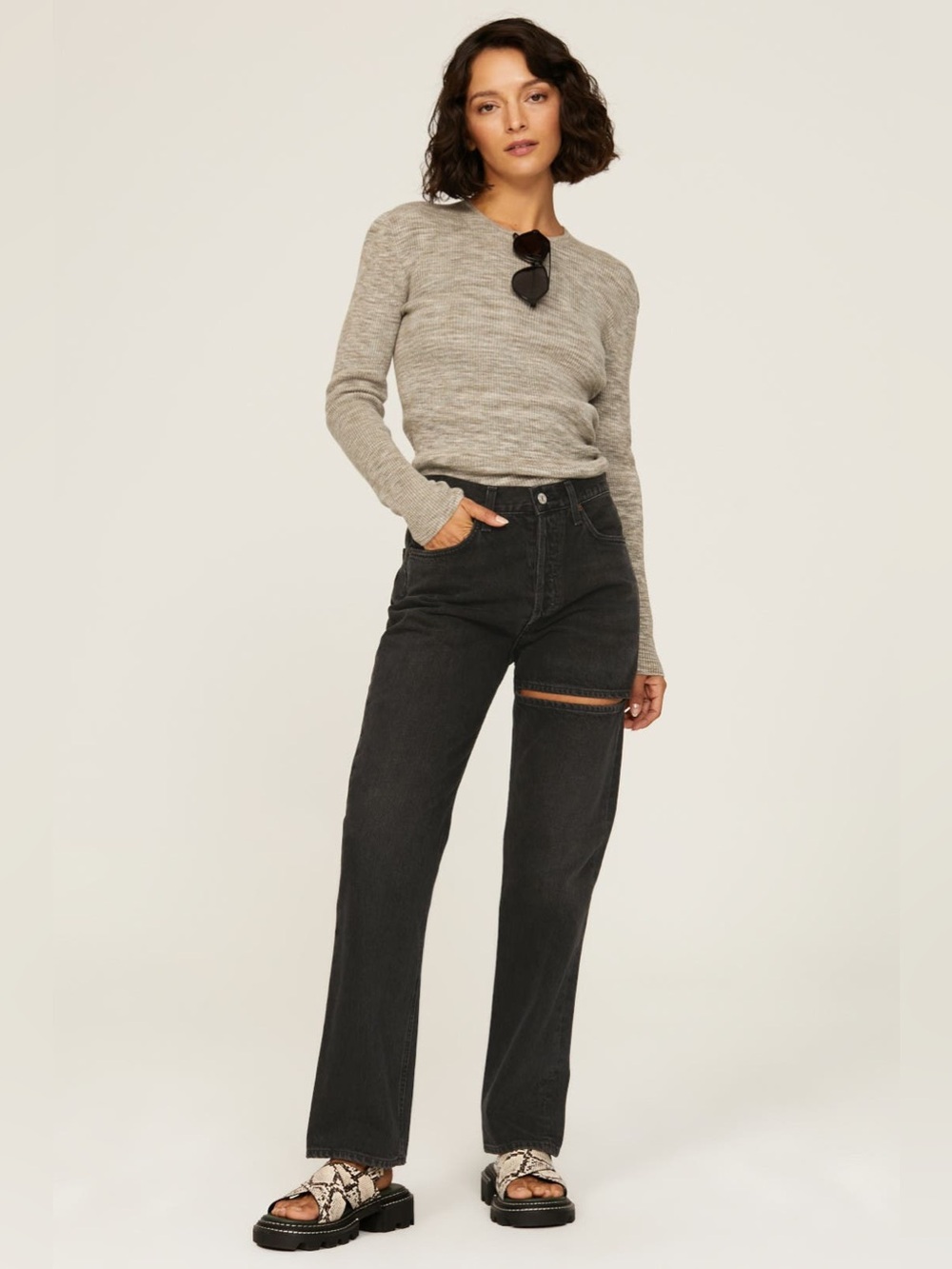 AGOLDE Lana Slice Jeans